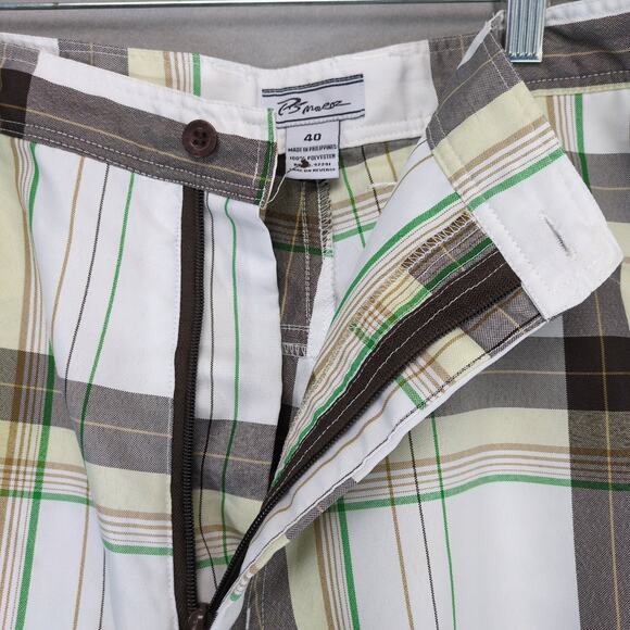 PJ Mark Traditions Men's 40 Hybrid Plaid Board Shorts Baggy Skater Surfer Beachy - Picture 3 of 6